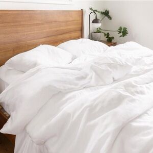 NEW Buffy Breeze Duvet Cover Full Queen White Eucalyptus Lyocell Comforter